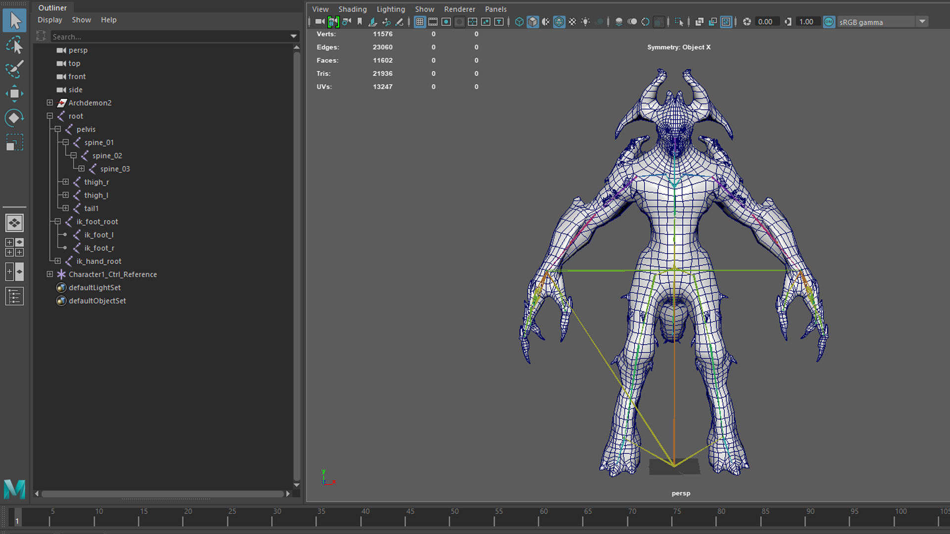 Archdemon 2 Low-poly 3D model_29
