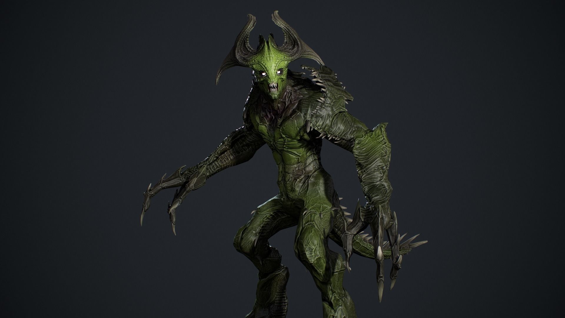 Archdemon 2 Low-poly 3D model_16
