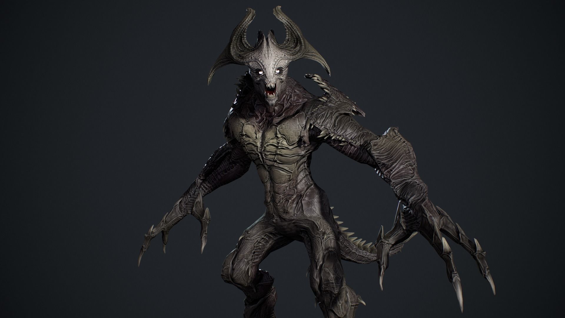 Archdemon 2 Low-poly 3D model_14