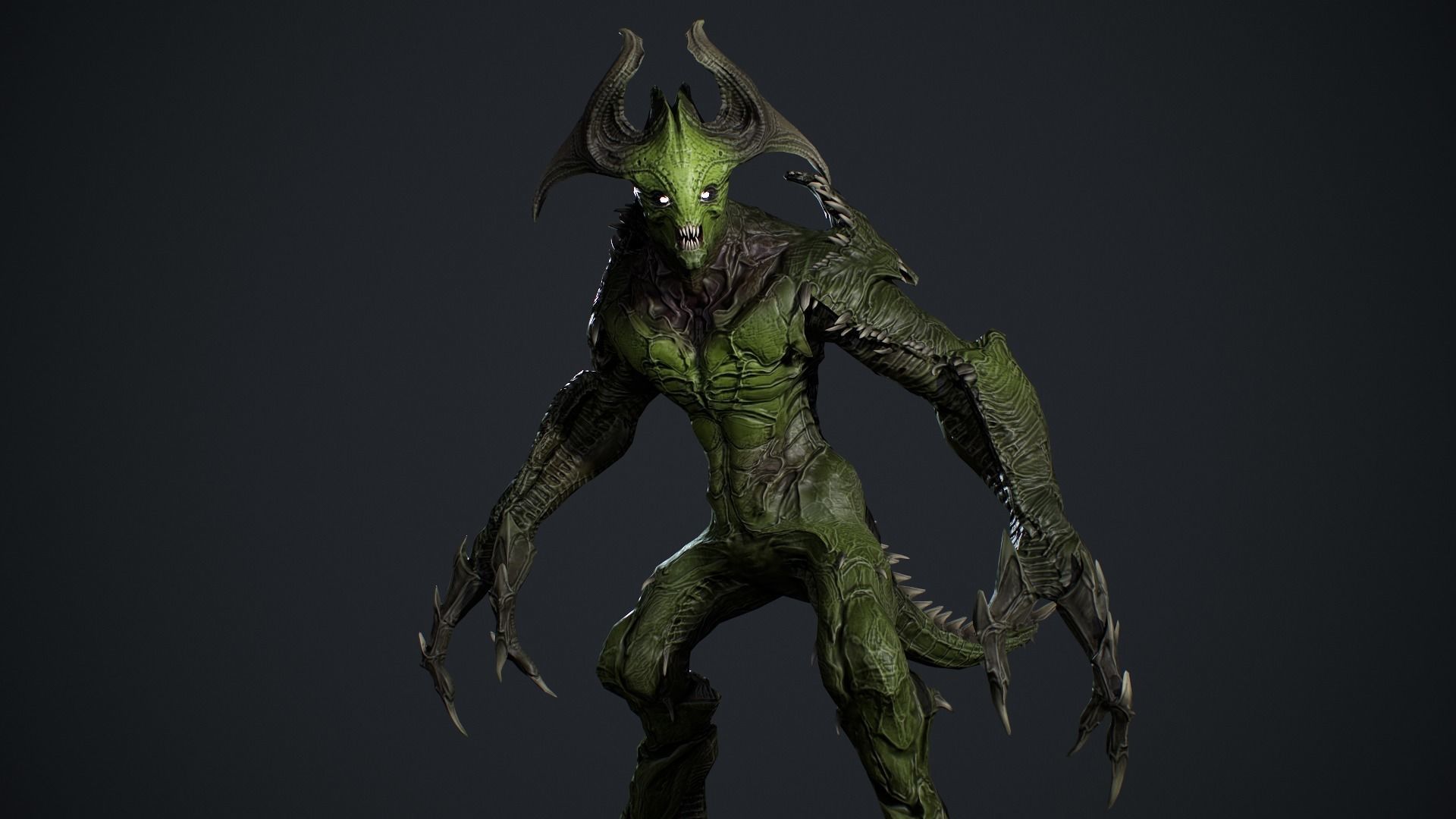 Archdemon 2 Low-poly 3D model_18