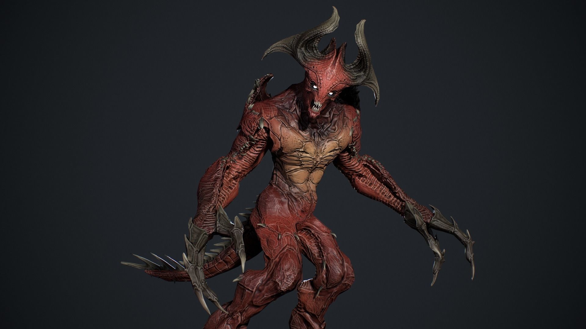 Archdemon 2 Low-poly 3D model_19