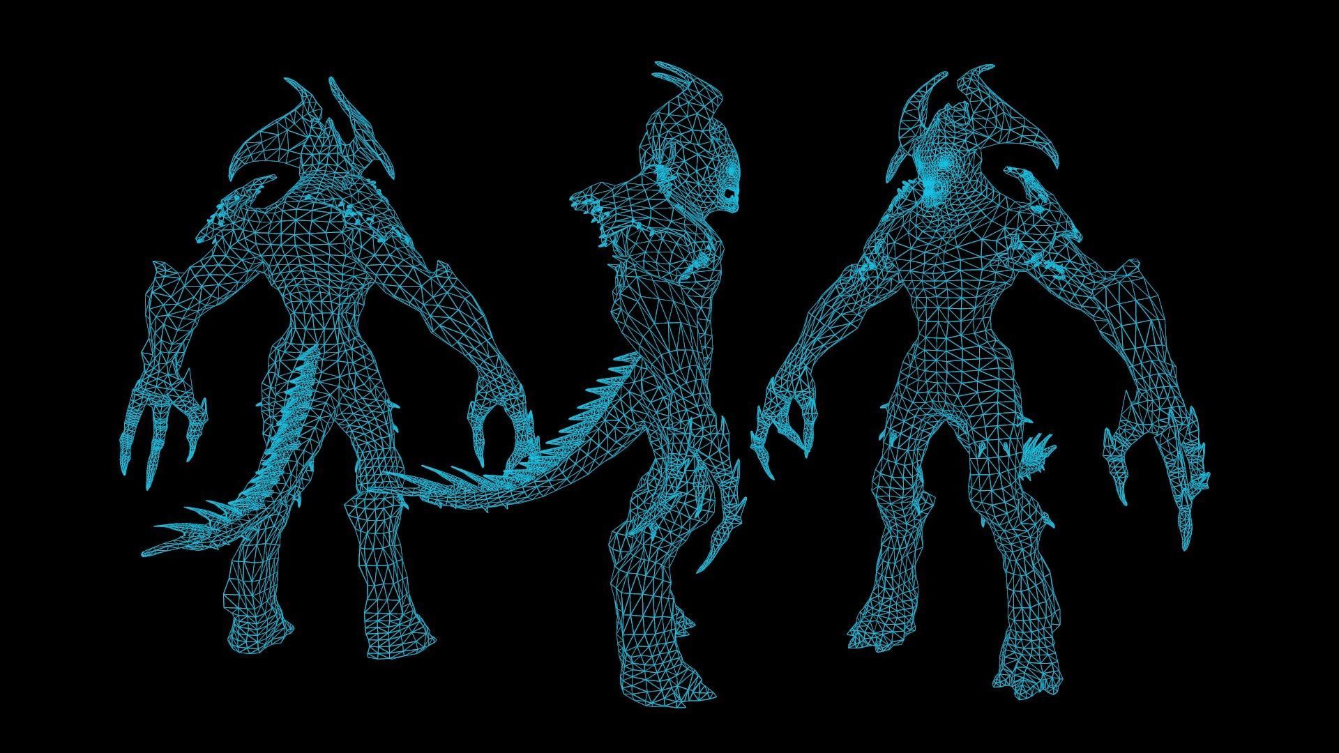 Archdemon 2 Low-poly 3D model_10
