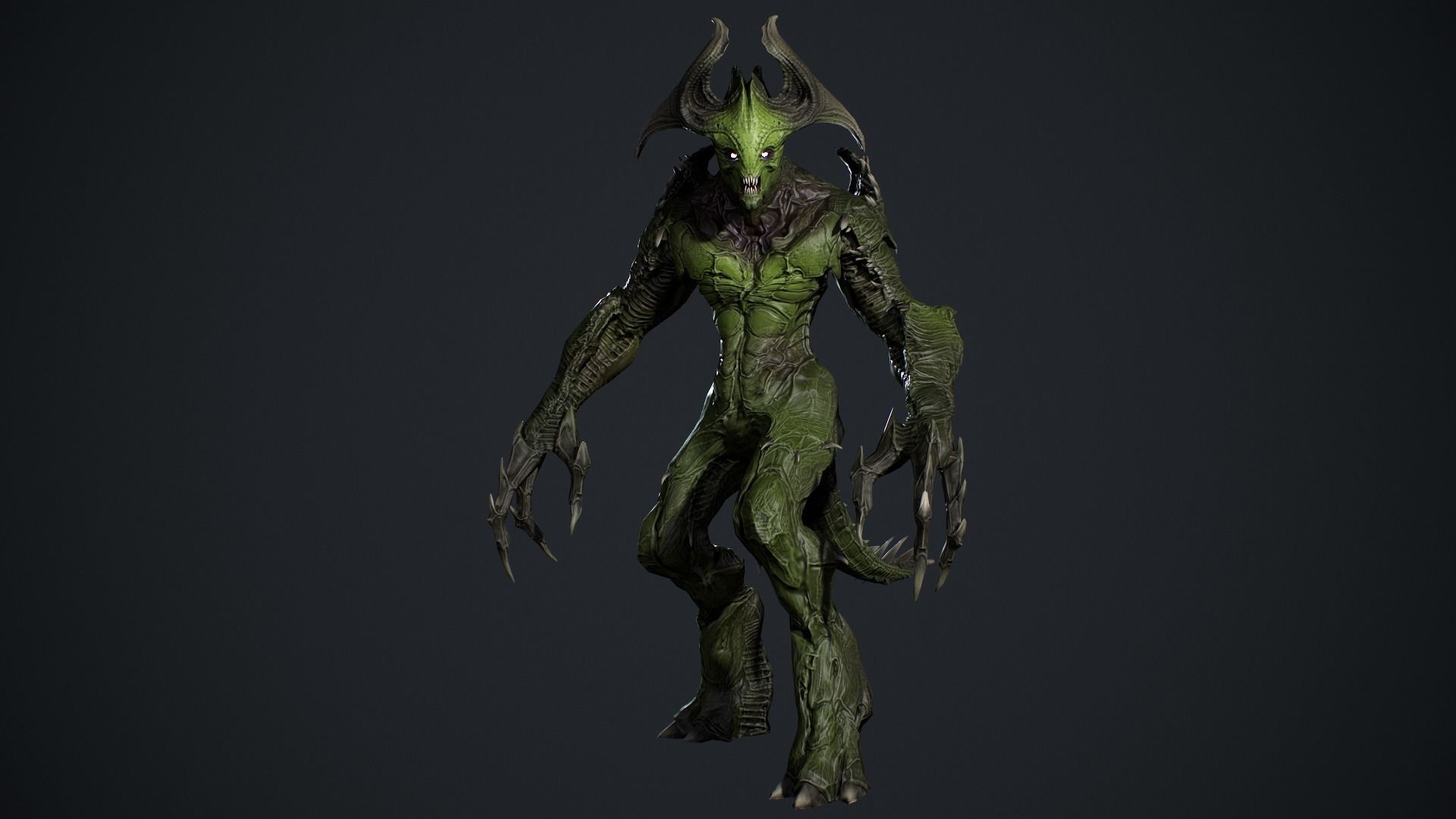 Archdemon 2 Low-poly 3D model_13