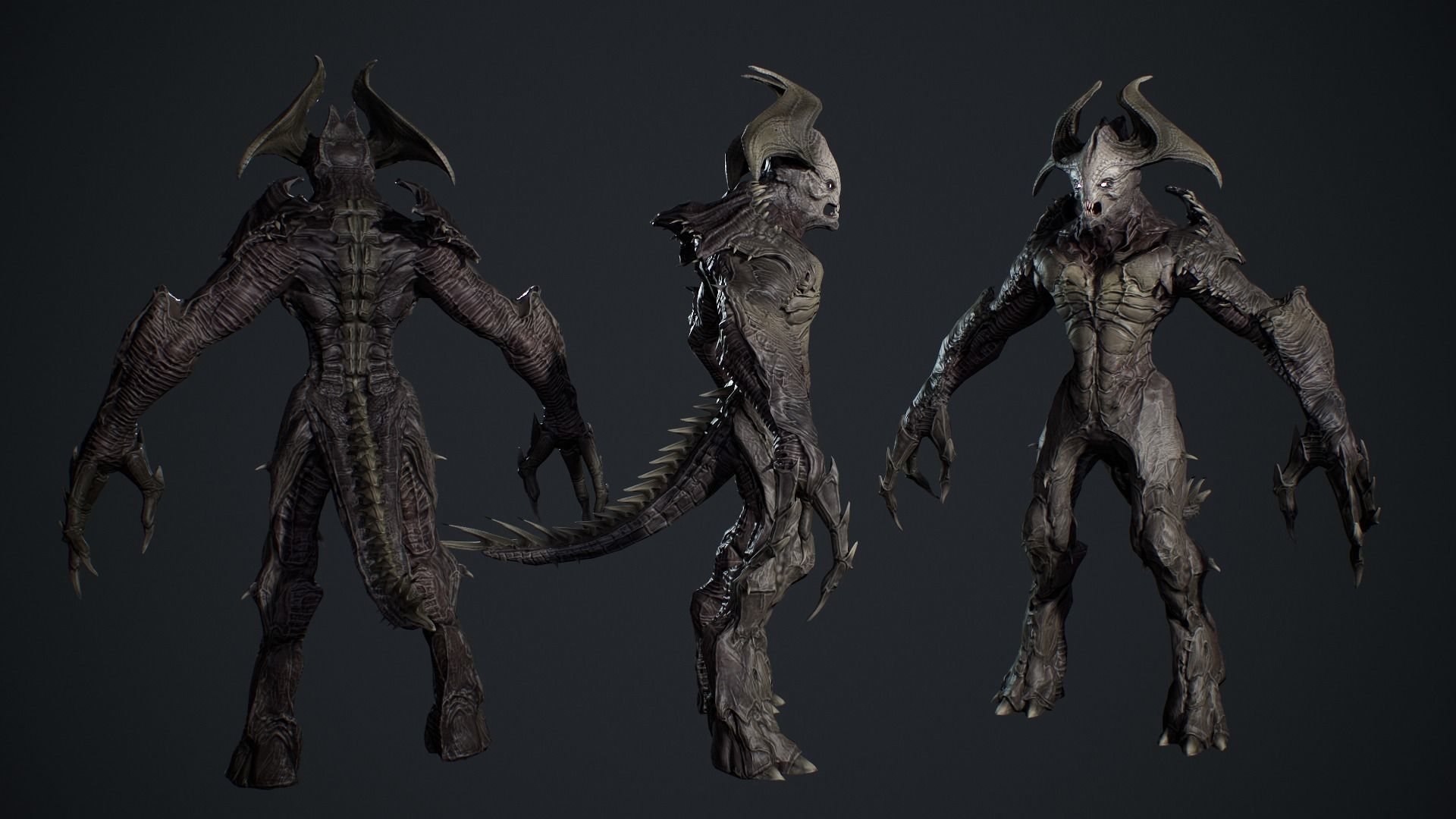 Archdemon 2 Low-poly 3D model_7