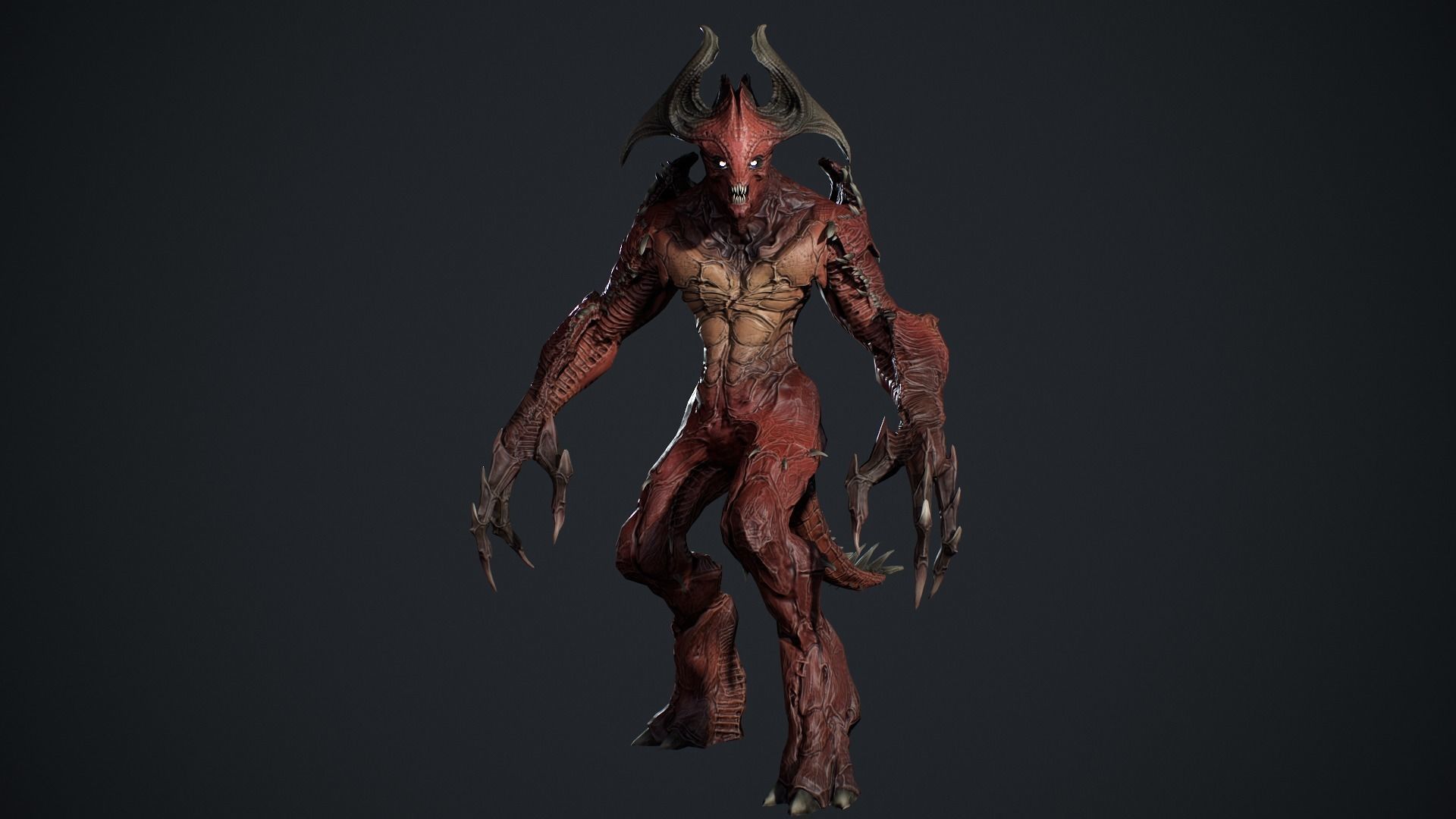 Archdemon 2 Low-poly 3D model_12