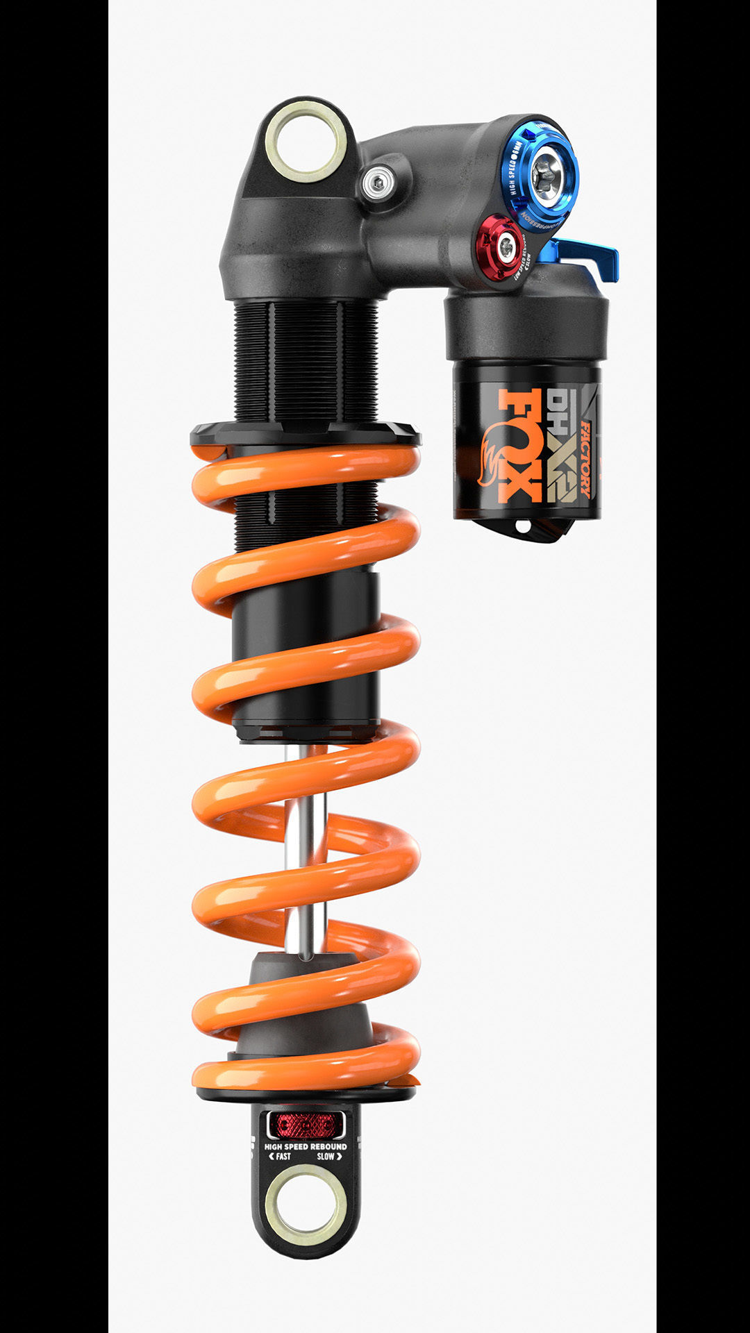 FOX DHX2 coil shock Low-poly 3D model_3