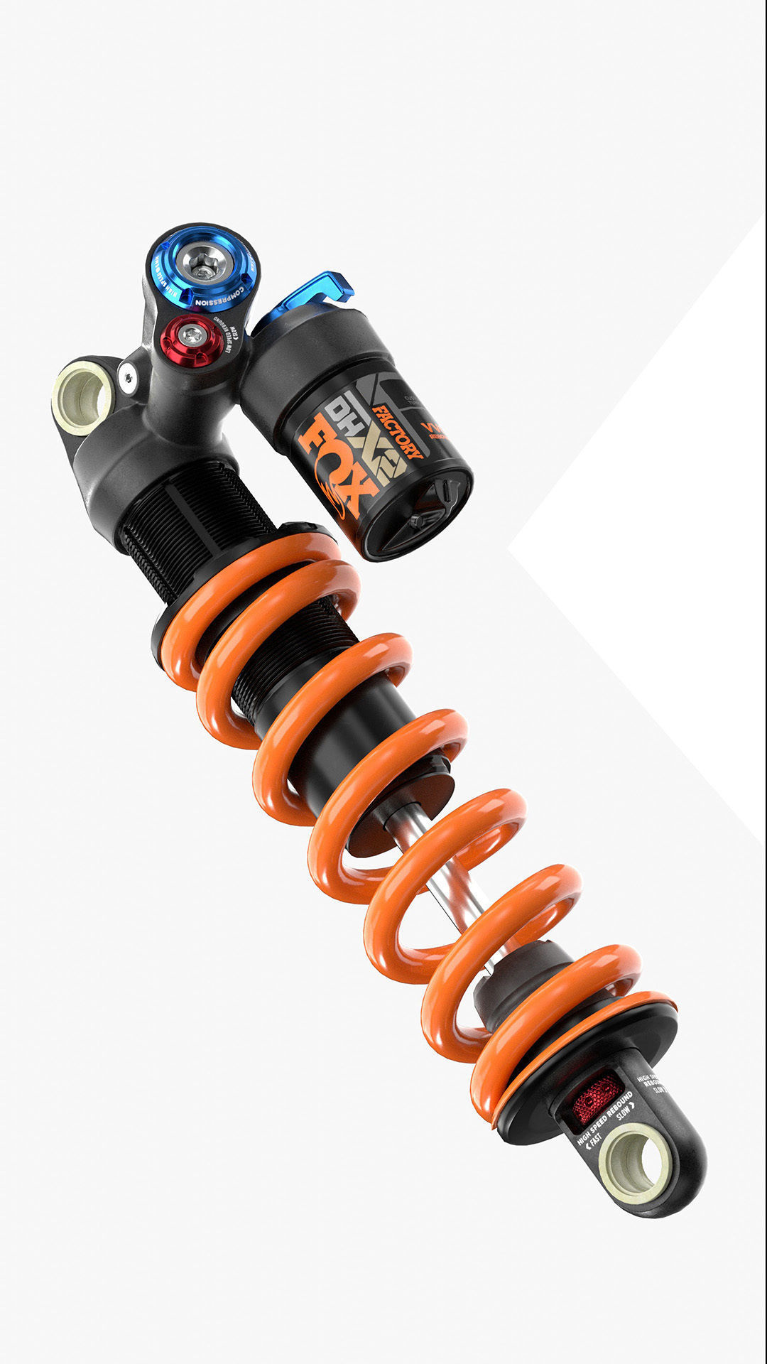 FOX DHX2 coil shock Low-poly 3D model_8