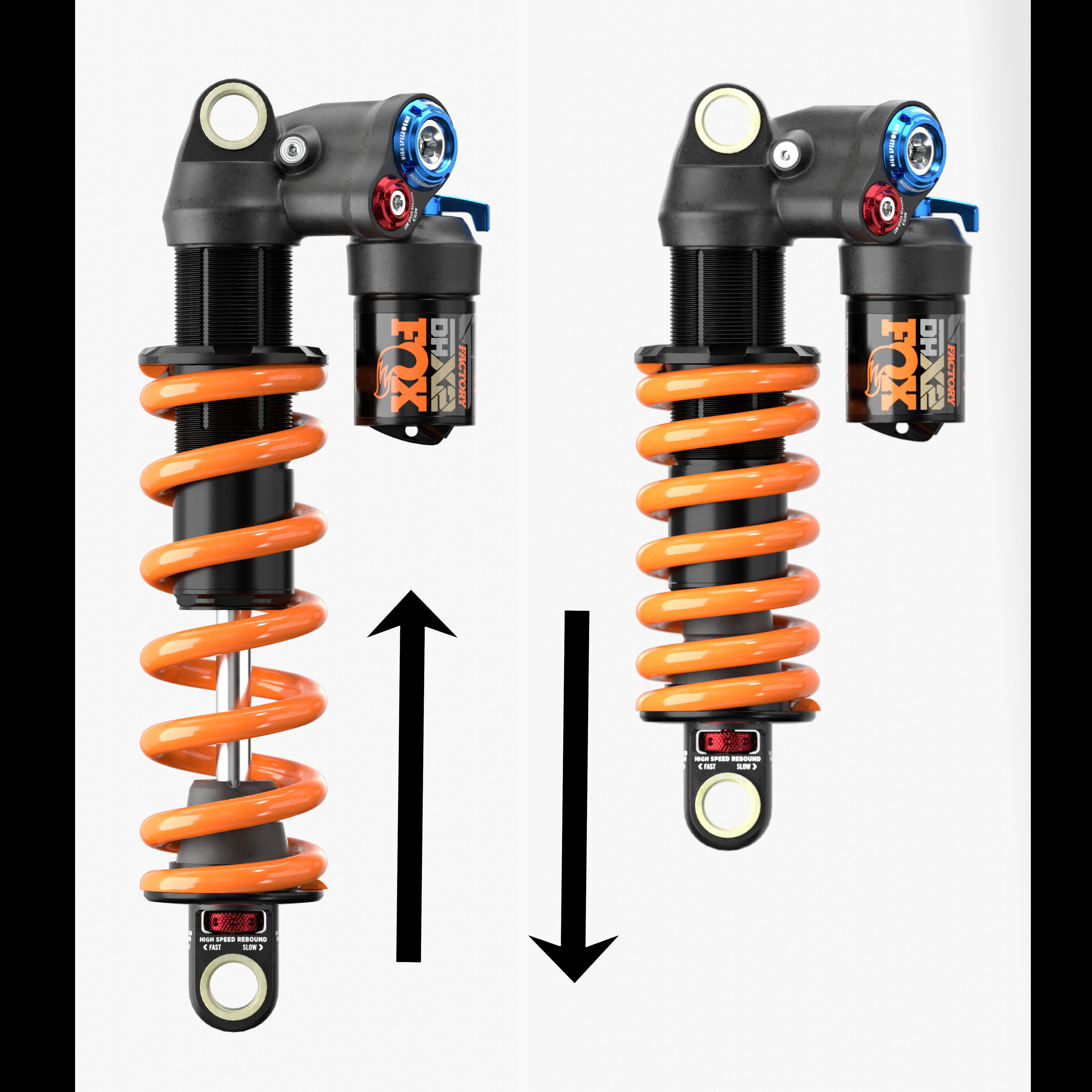 FOX DHX2 coil shock Low-poly 3D model_11