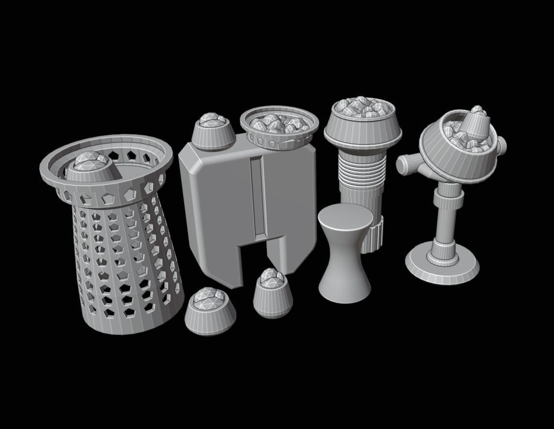 Mos Eisley Street Vendor Props 3D Printable Legion Scale 3D print model_1