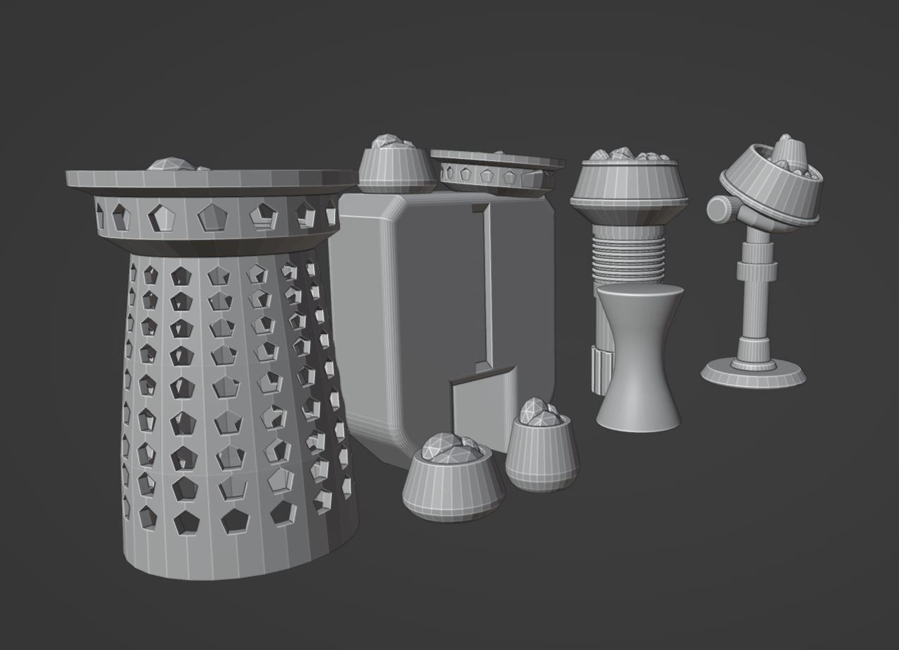 Mos Eisley Street Vendor Props 3D Printable Legion Scale 3D print model_5