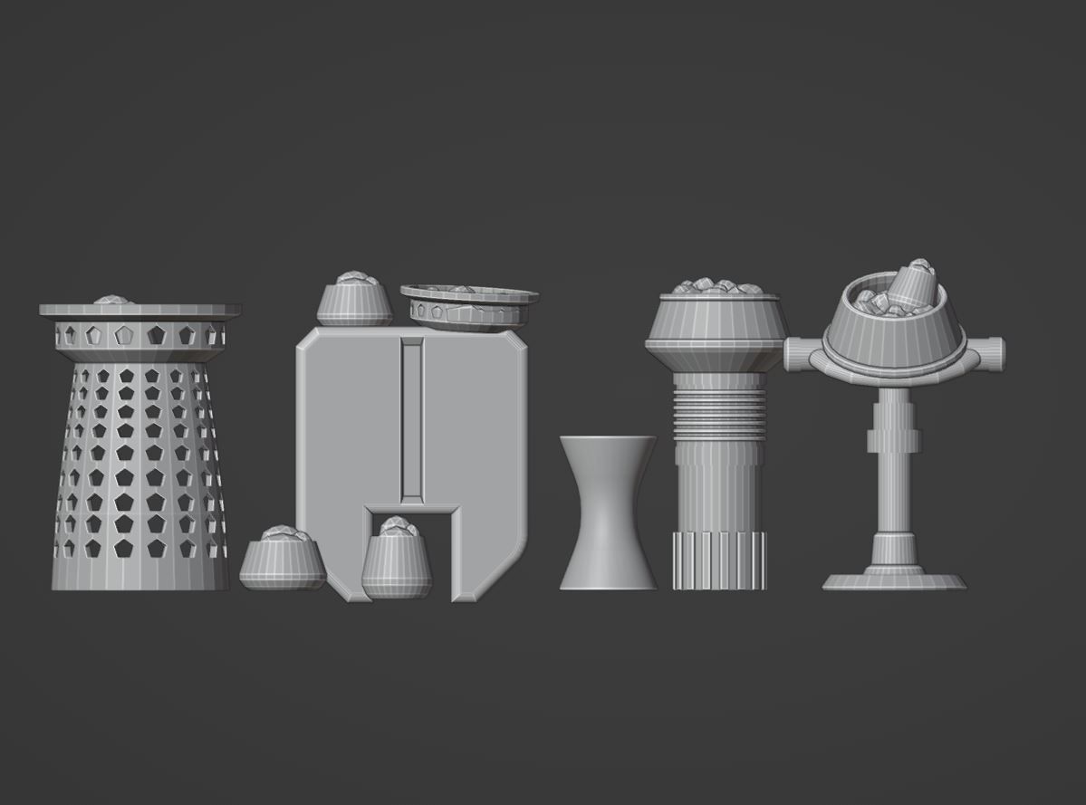 Mos Eisley Street Vendor Props 3D Printable Legion Scale 3D print model_6