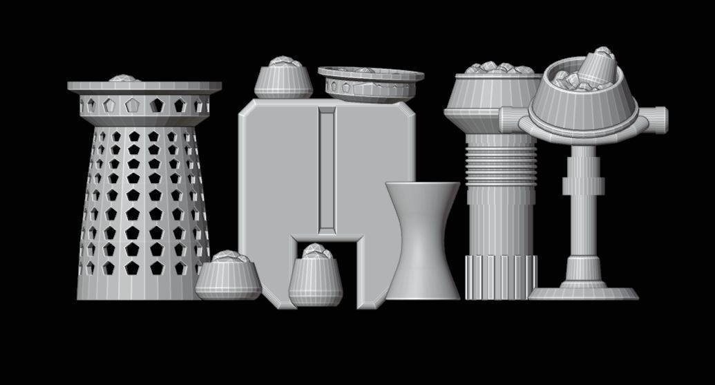 Mos Eisley Street Vendor Props 3D Printable Legion Scale 3D print model_3