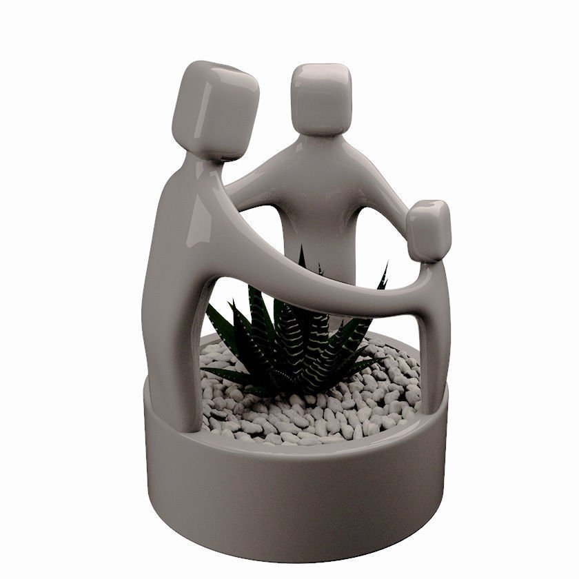 Circle of Family - Protective Sculpture 3D print model_2