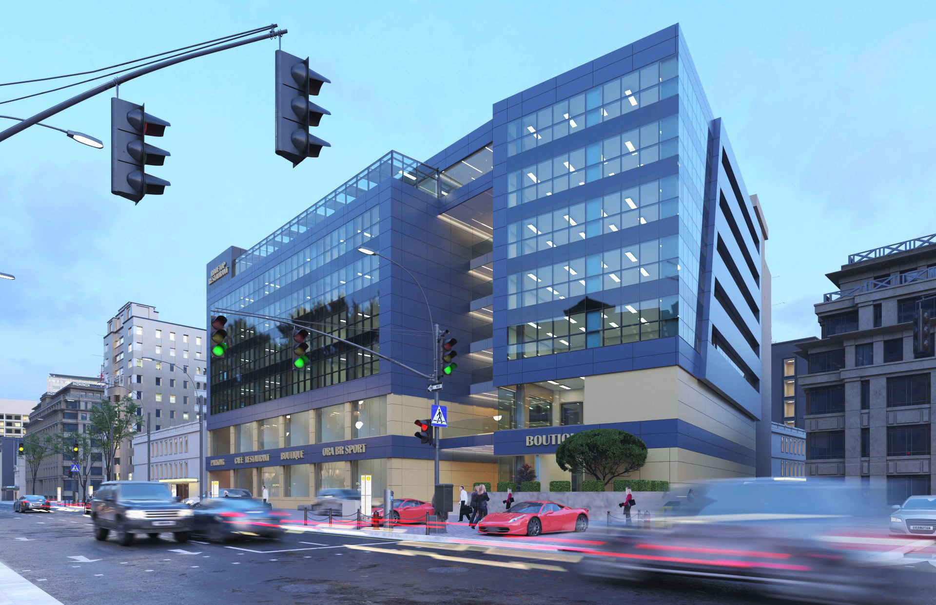 Exterior and interior scene 3D model 3D model_2