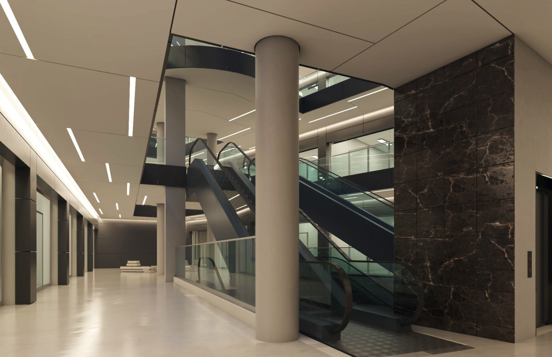 Exterior and interior scene 3D model 3D model_3