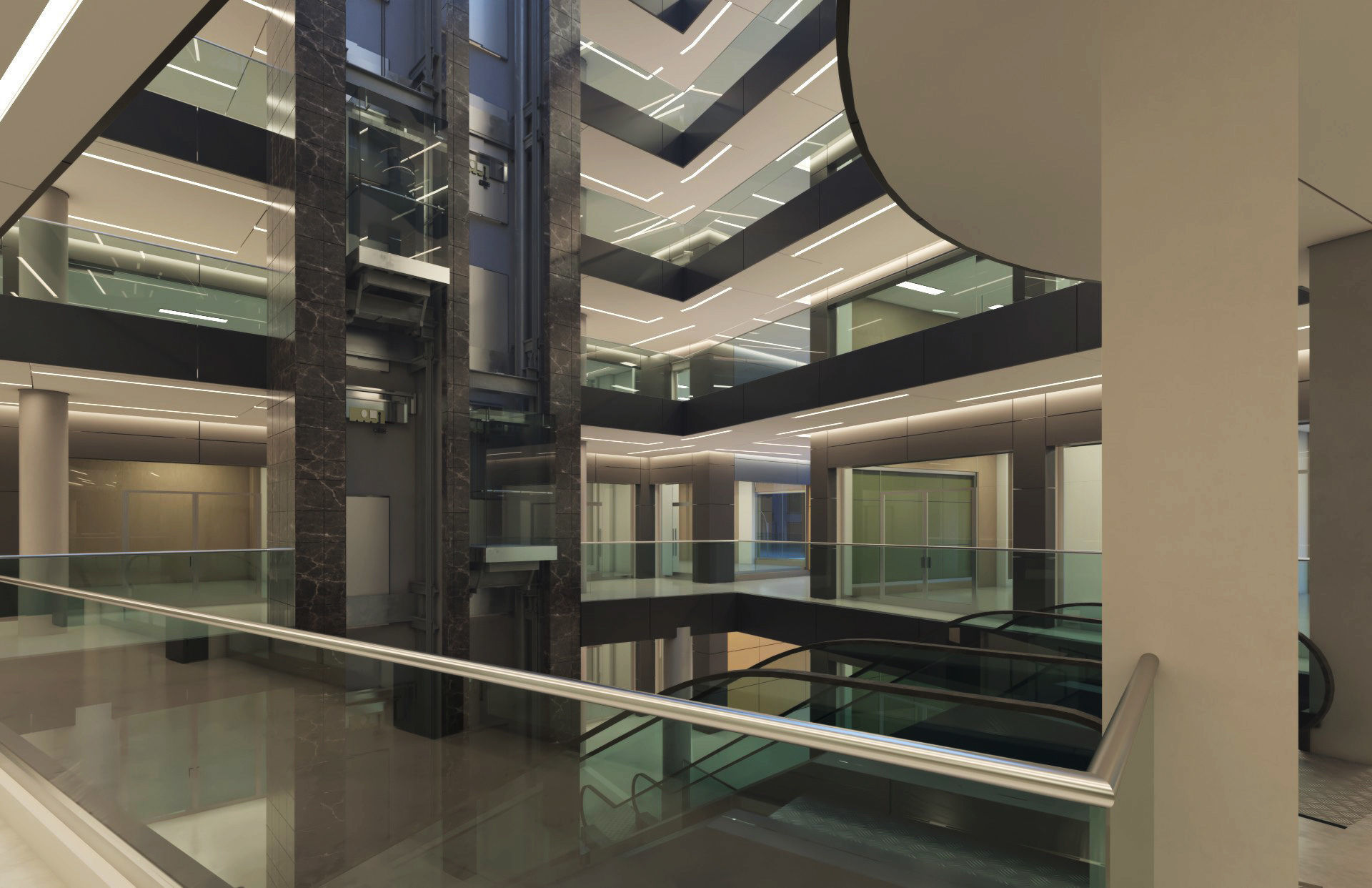 Exterior and interior scene 3D model 3D model_8