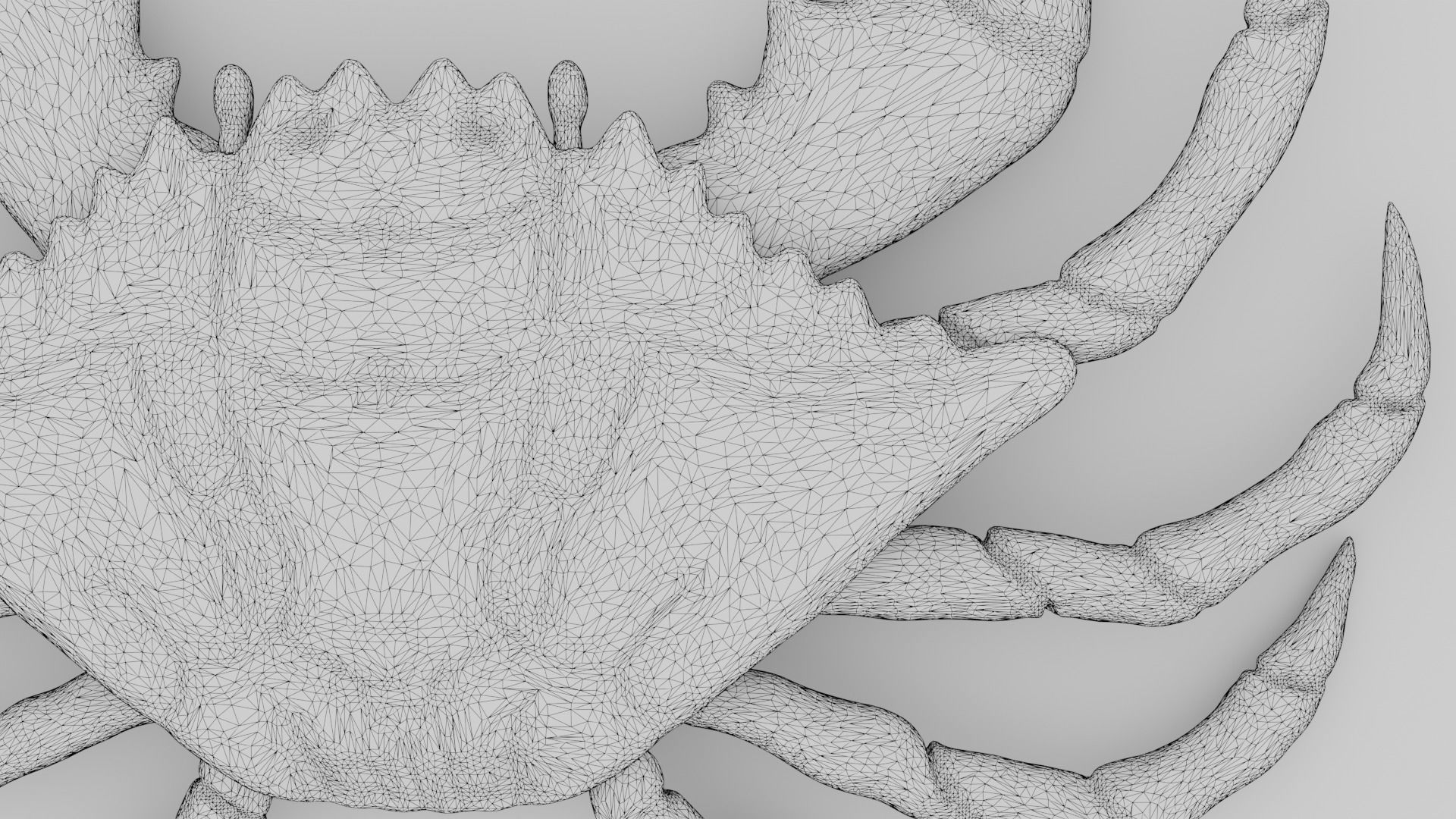 toy crab Low-poly 3D model_2