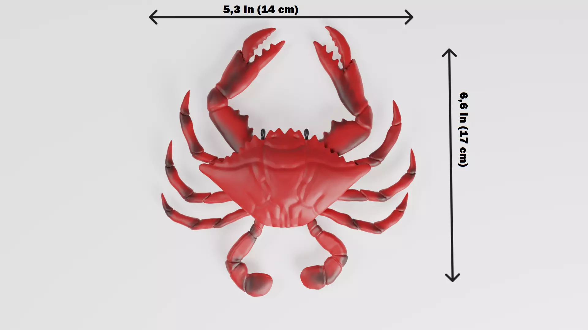 toy crab Low-poly 3D model_0