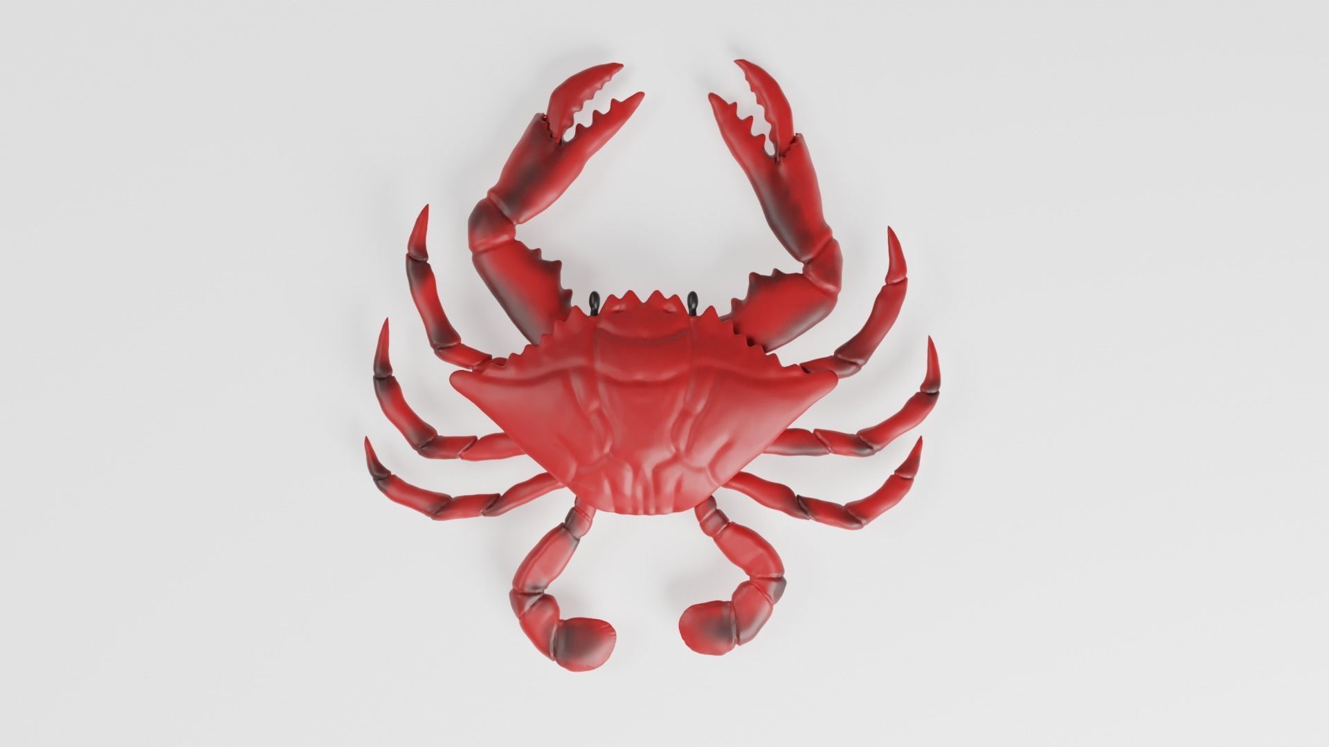 toy crab Low-poly 3D model_1