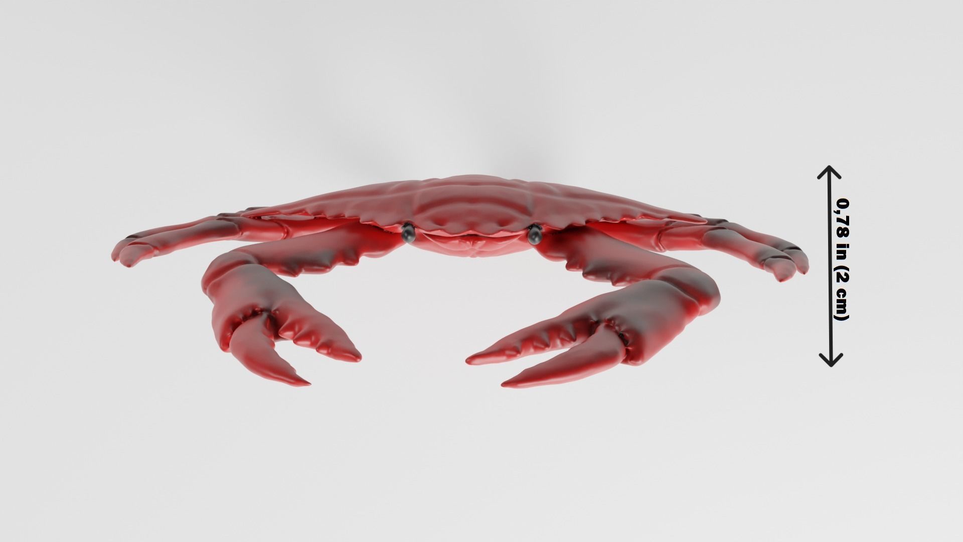 toy crab Low-poly 3D model_5