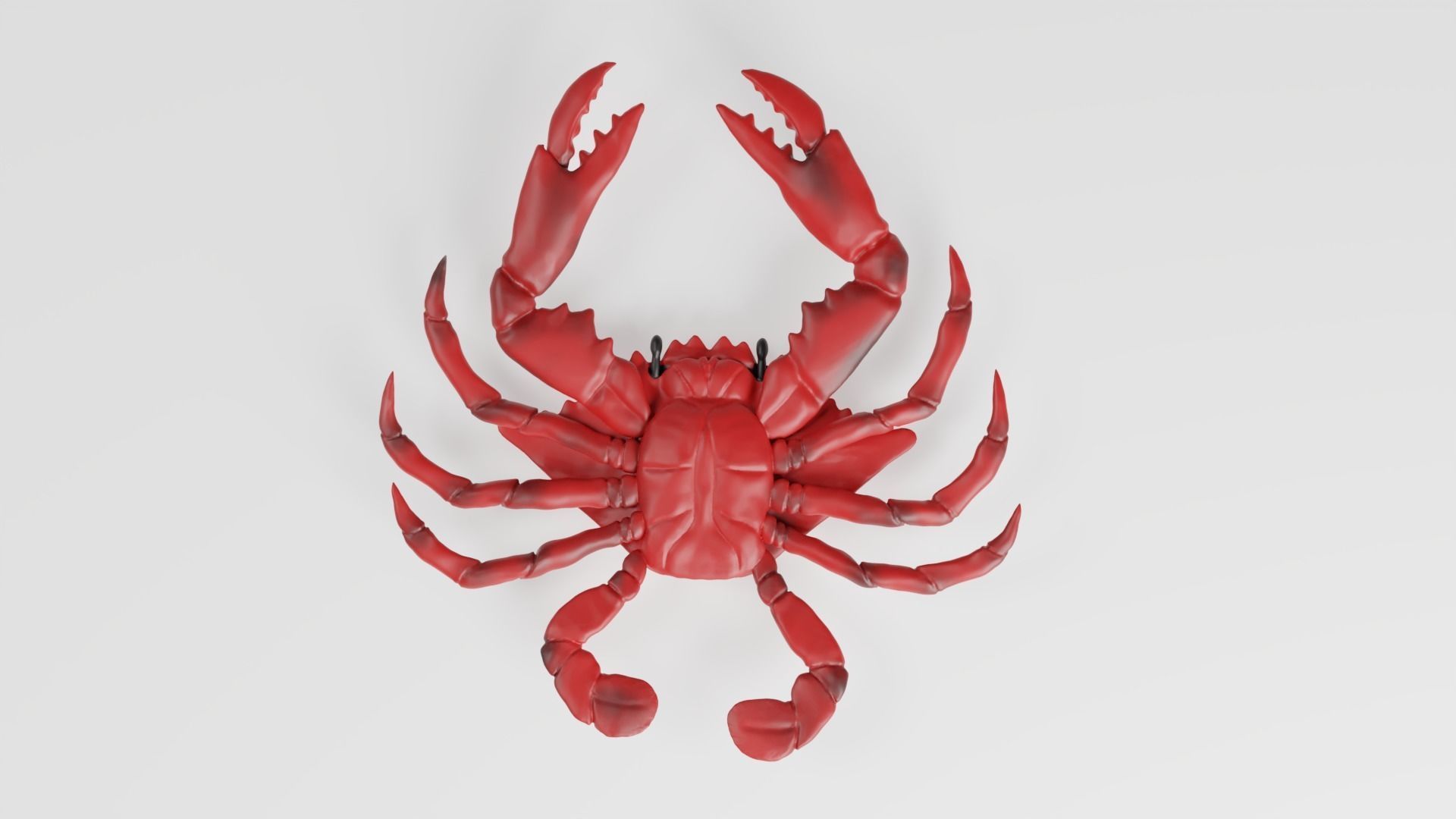 toy crab Low-poly 3D model_3