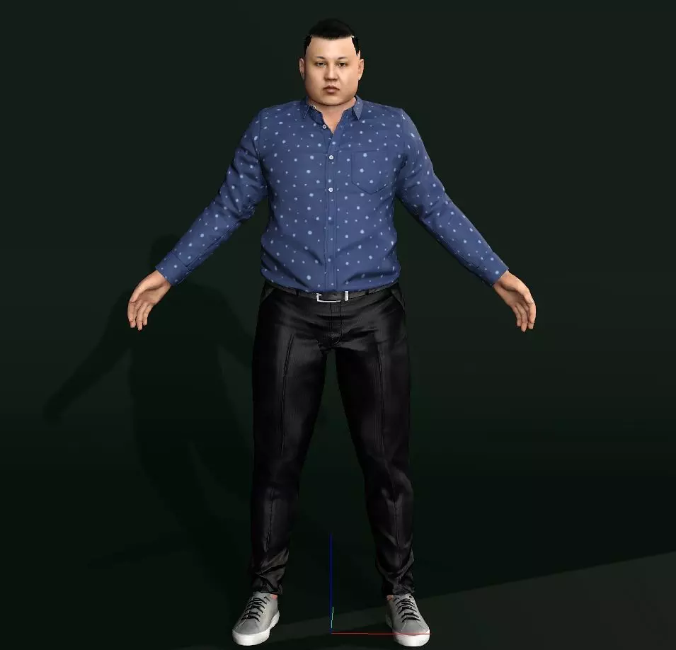 Kim Jong-un Low-poly 3D model