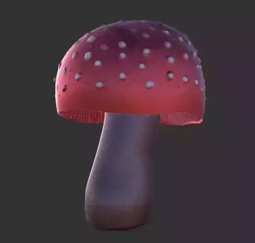 Fly Agaric Mushroom Free 3D model