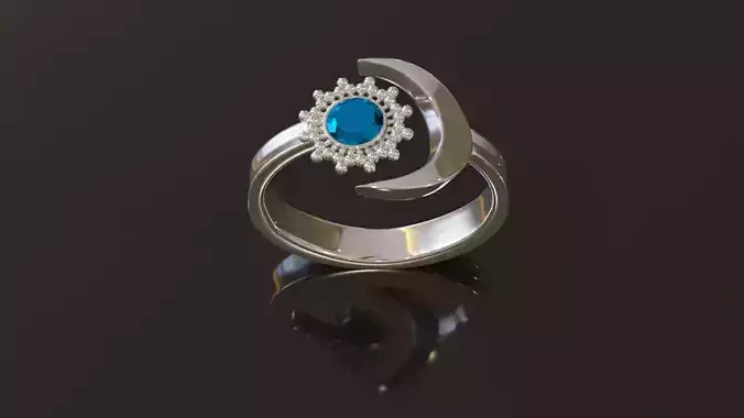 Sun and Moon ring