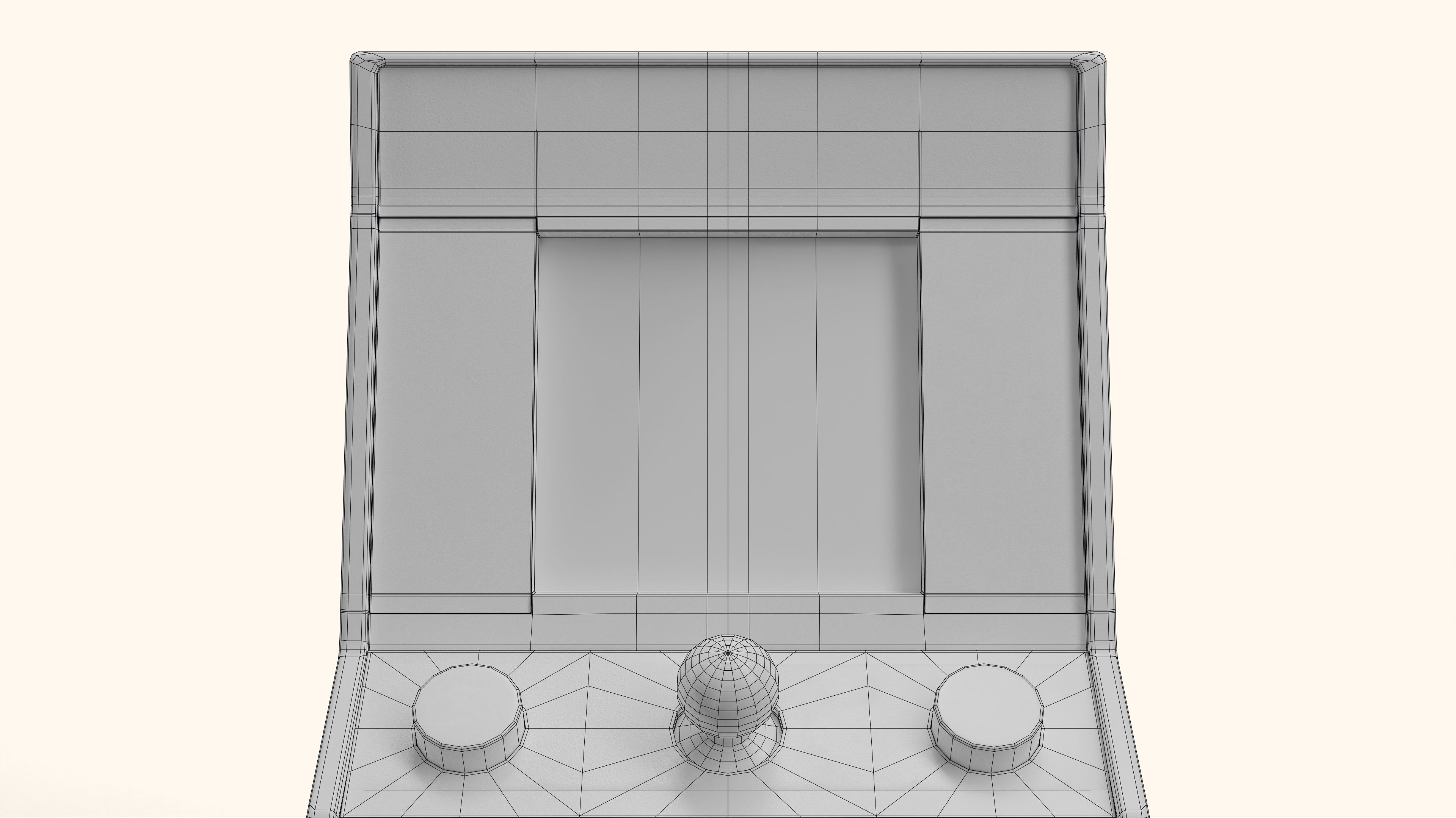 Ms Pacman Mini Arcade Machine Portable Device 3D Model Low-poly 3D model_18