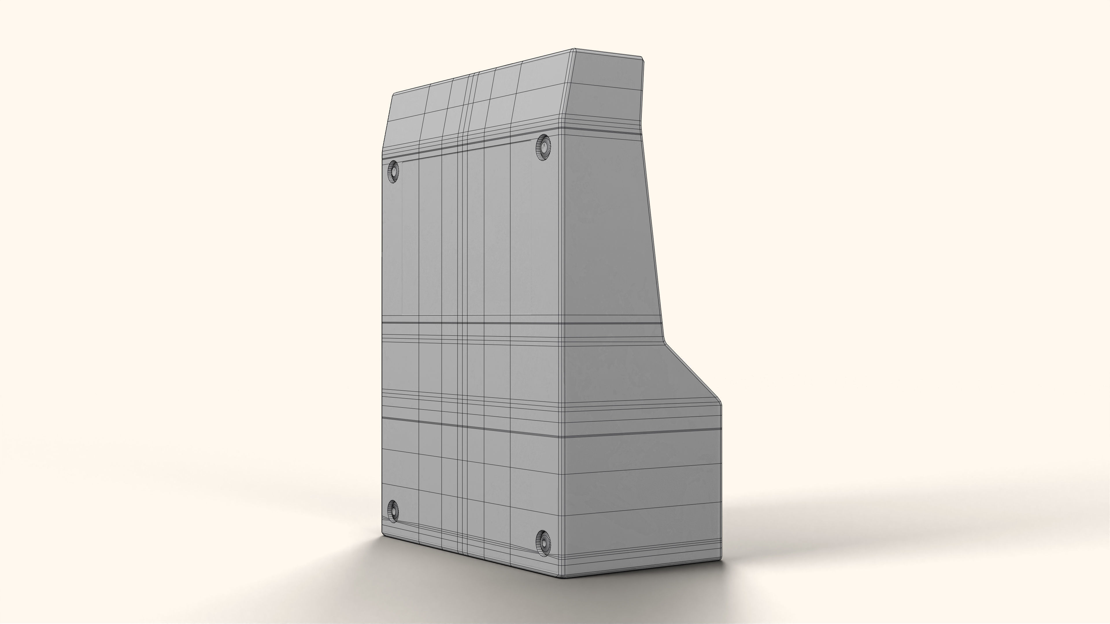 Ms Pacman Mini Arcade Machine Portable Device 3D Model Low-poly 3D model_13