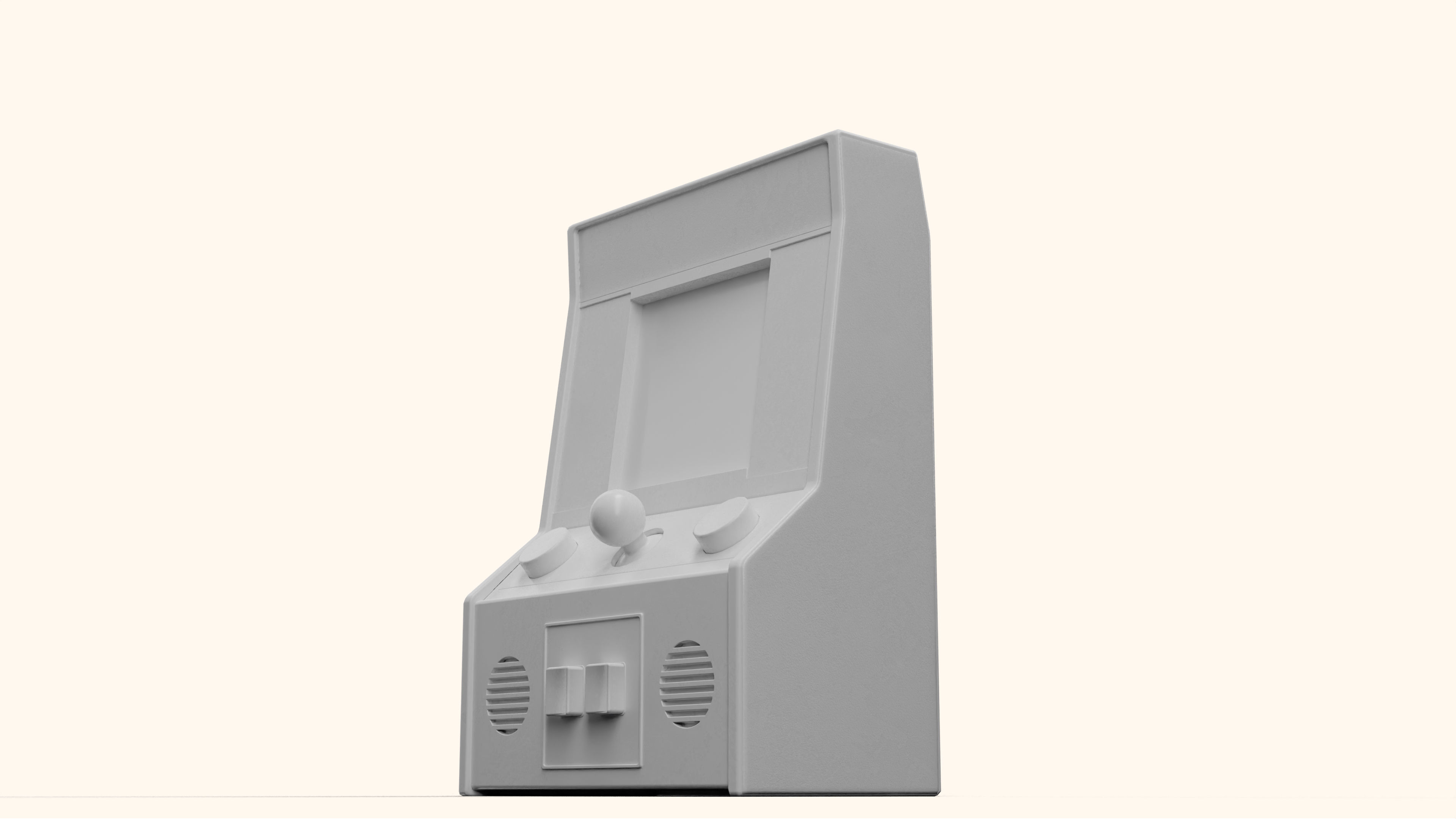 Ms Pacman Mini Arcade Machine Portable Device 3D Model Low-poly 3D model_24