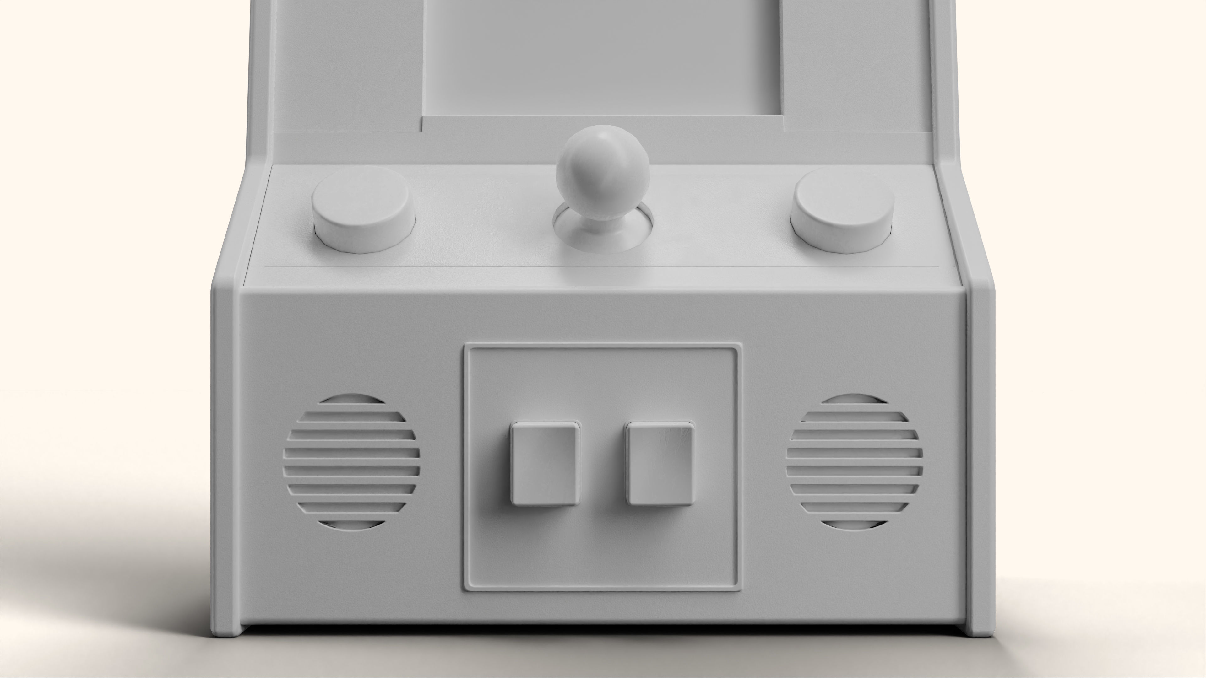 Ms Pacman Mini Arcade Machine Portable Device 3D Model Low-poly 3D model_29