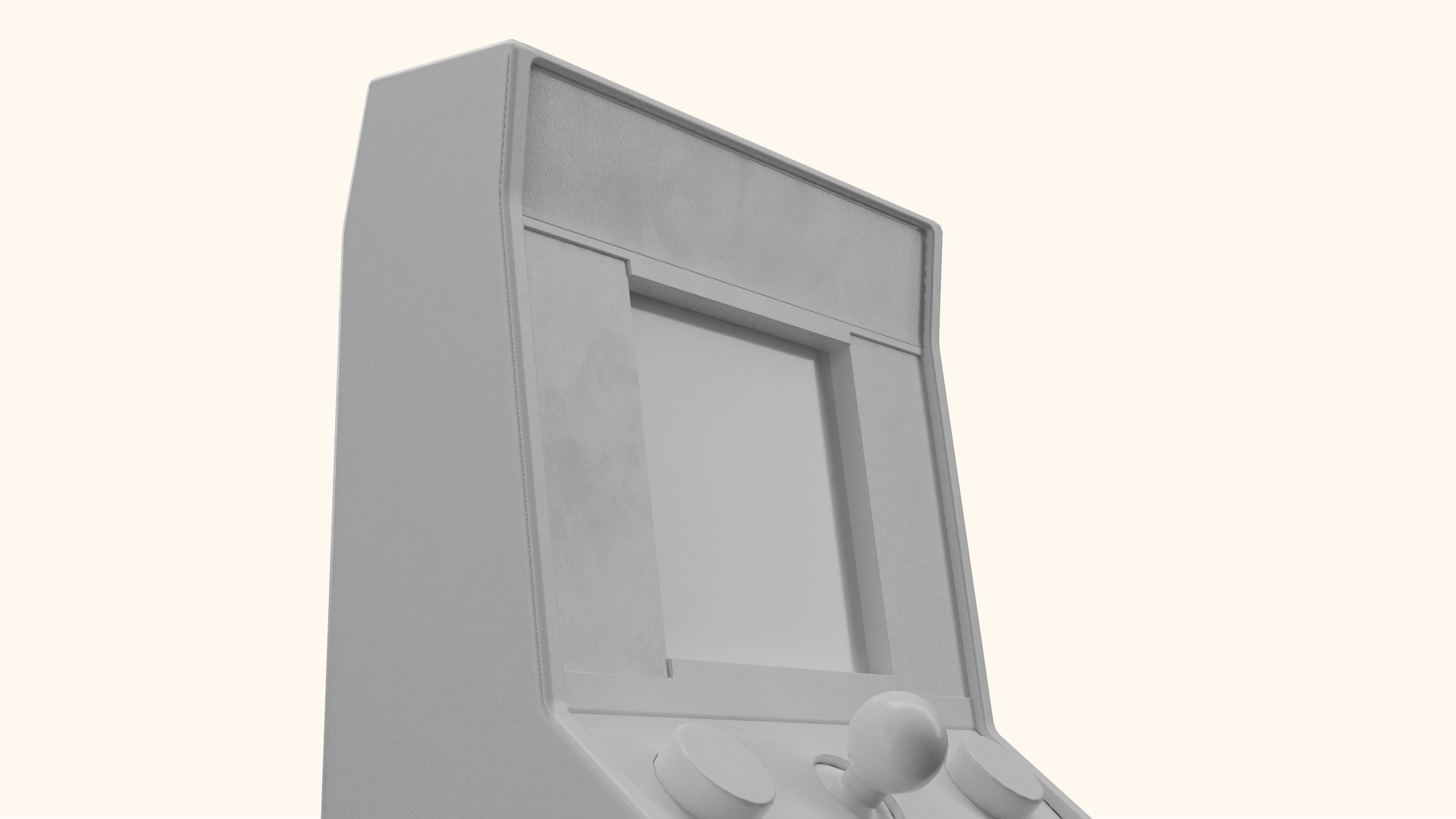 Ms Pacman Mini Arcade Machine Portable Device 3D Model Low-poly 3D model_22