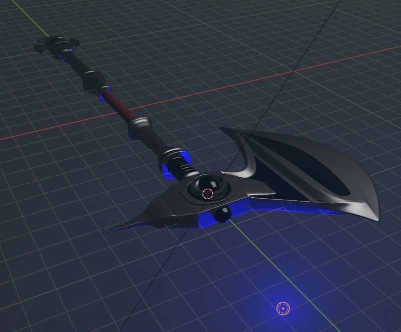 Great Axe - Legendary Battleaxe Conquerest 3D model_3