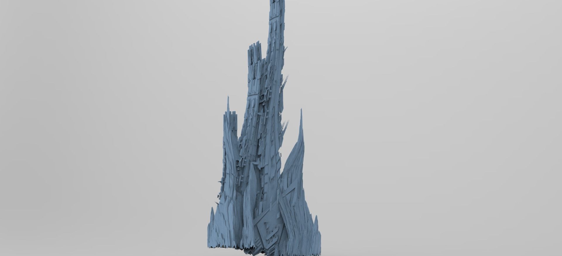 Mars Ship Mountain Rock 2  3D model_1
