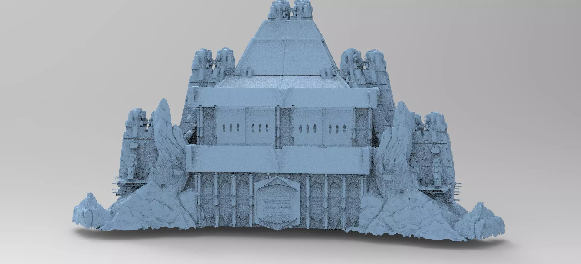 Ancient Stone Tower rock formation 1 3D model_0