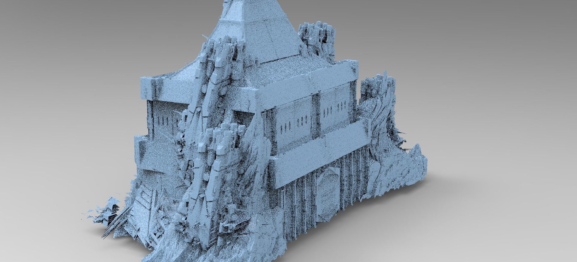 Ancient Stone Tower rock formation 1 3D model_1