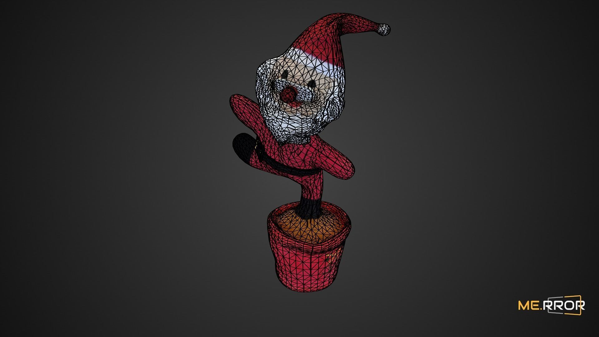 Game Ready Santa Doll Low-poly 3D model_1