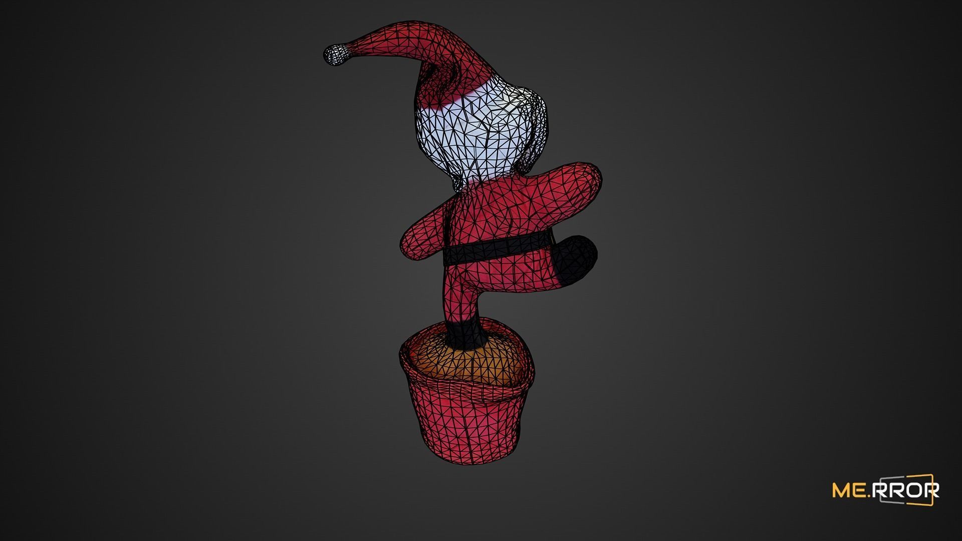 Game Ready Santa Doll Low-poly 3D model_3