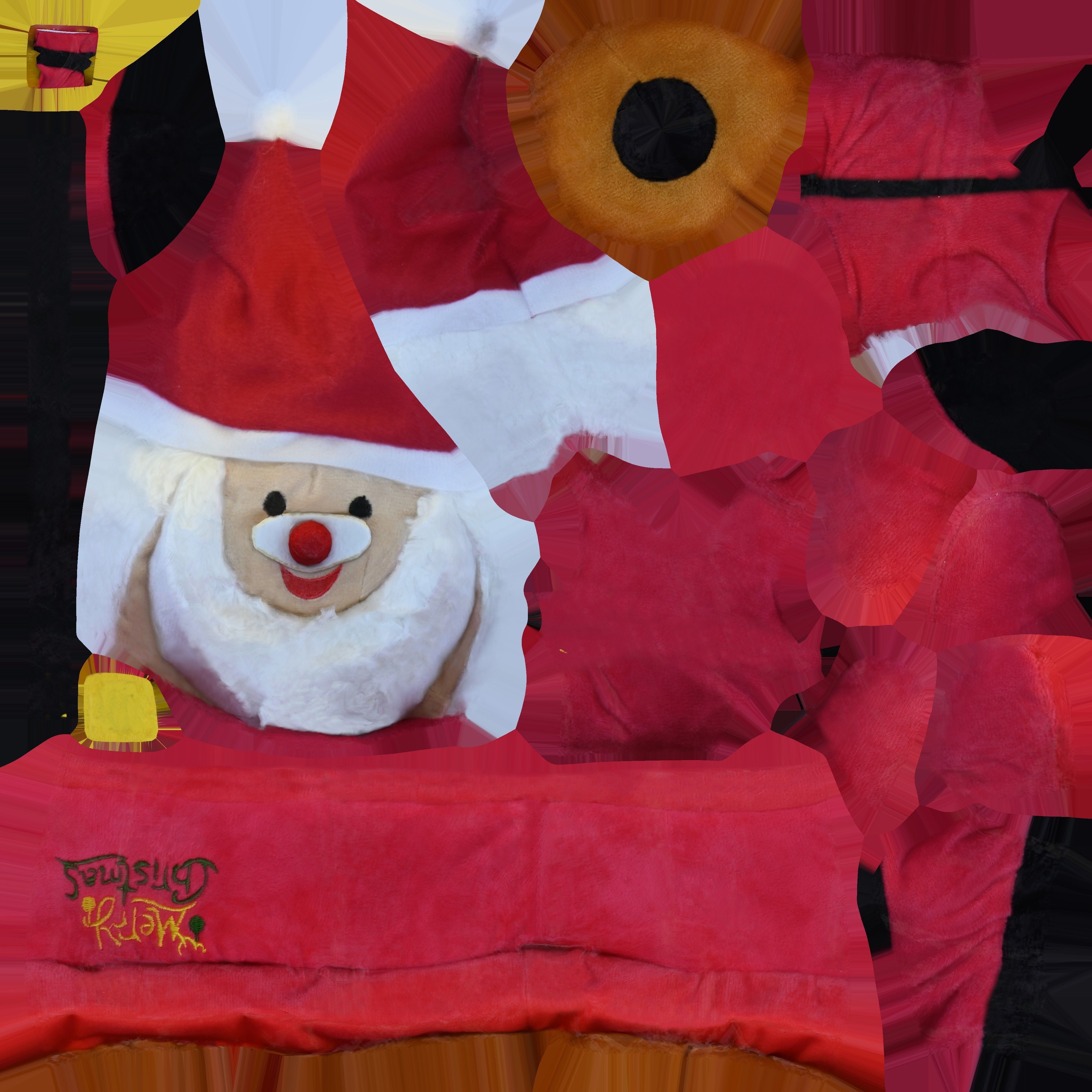 Game Ready Santa Doll Low-poly 3D model_16