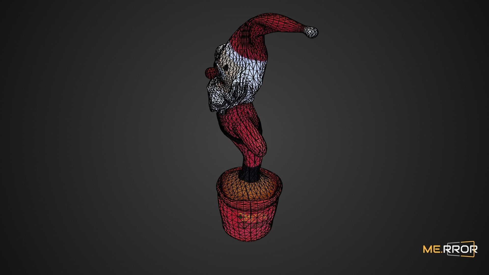 Game Ready Santa Doll Low-poly 3D model_7