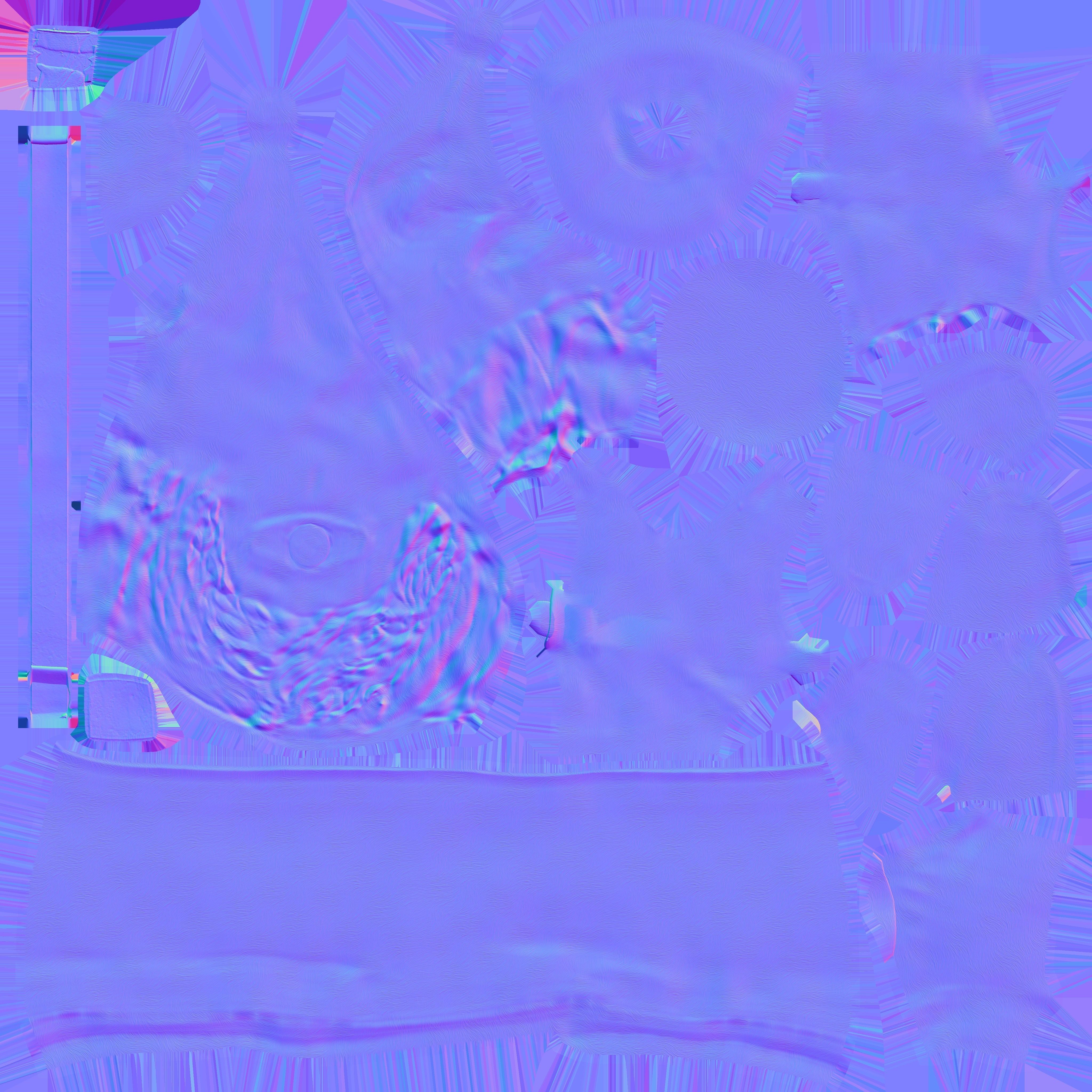 Game Ready Santa Doll Low-poly 3D model_15