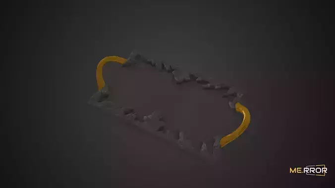 Game Ready Ceramic Tray Low-poly 3D model