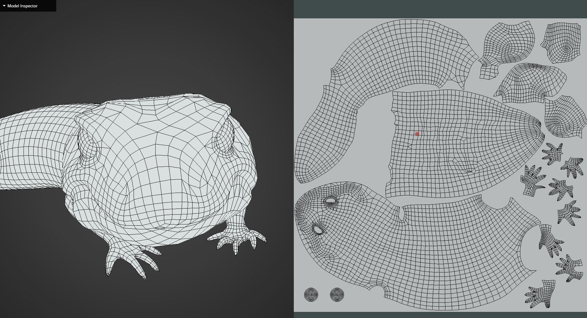 Game Ready Lizard Low-poly 3D model_13