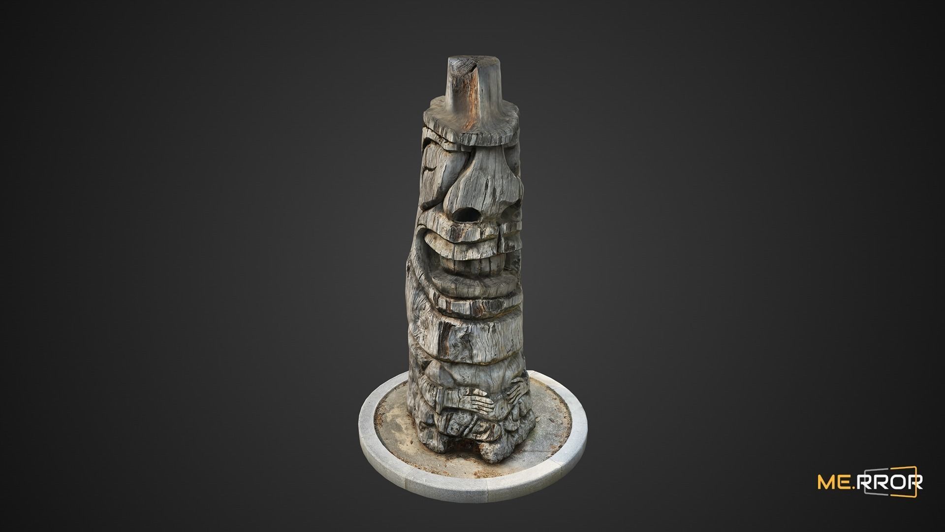 Game Ready Totem Low-poly 3D model_6