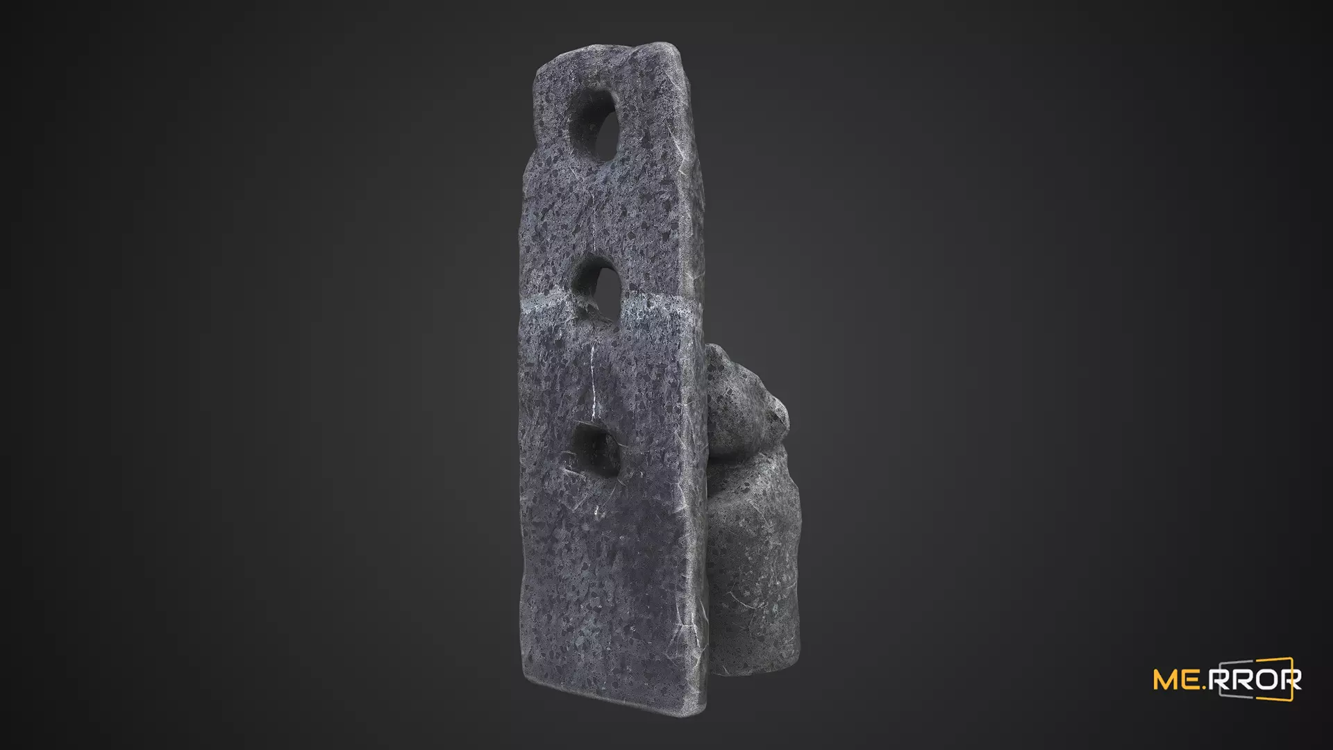 Game Ready Traditional Tombstone of Jeju Island Low-poly 3D model