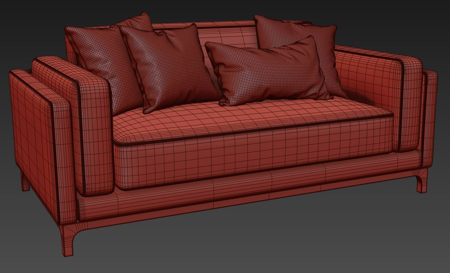 Sofa 180 cm Time By CTS SALOTTI 3D model_8