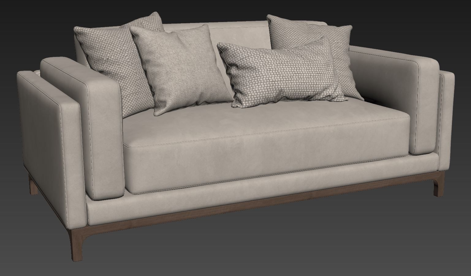 Sofa 180 cm Time By CTS SALOTTI 3D model_6