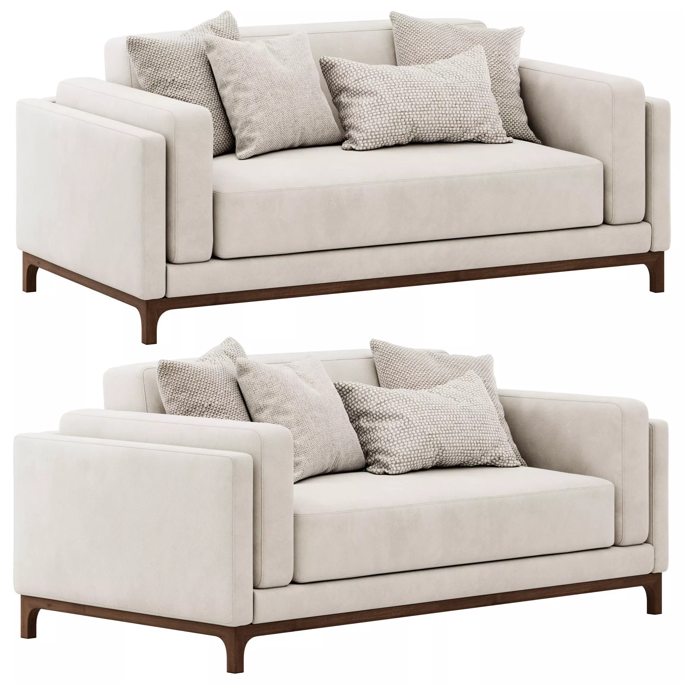 Sofa 180 cm Time By CTS SALOTTI 3D model_0