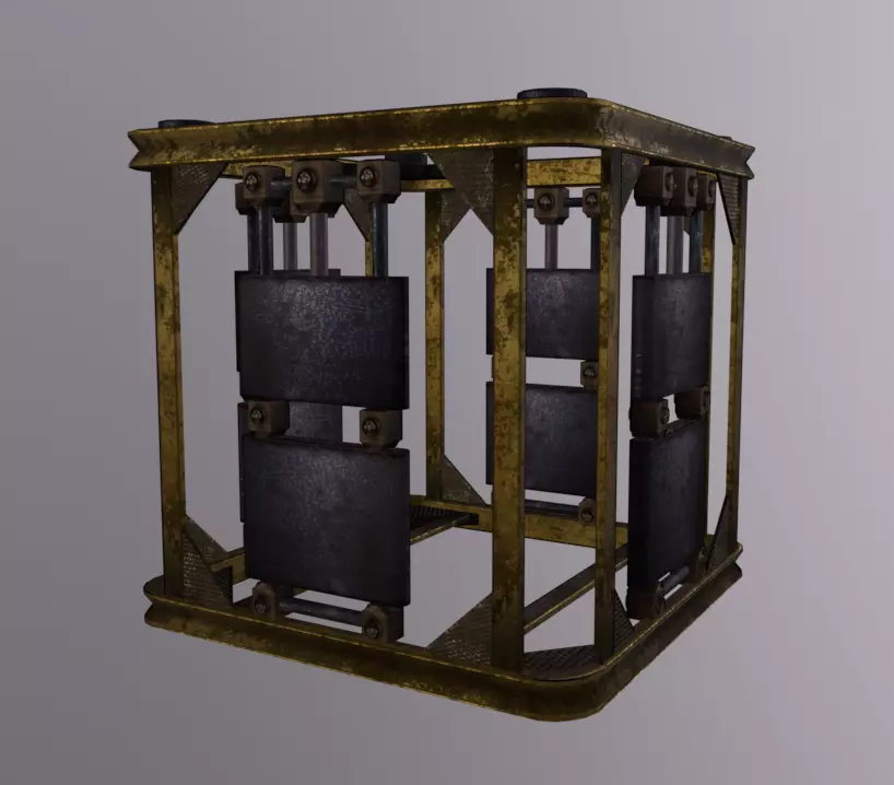 Crate Sheel Low-poly 3D model_0